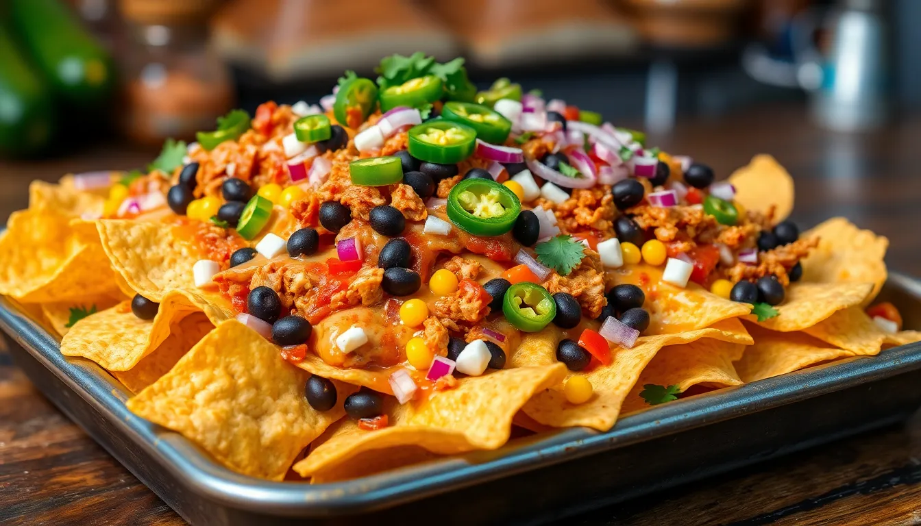 BBQ Chicken Nachos Recipe: Easy 20-Minute Loaded Nacho Recipe 4 BBQ Chicken Nachos Recipe: Easy 20-Minute Loaded Nacho Recipe 3