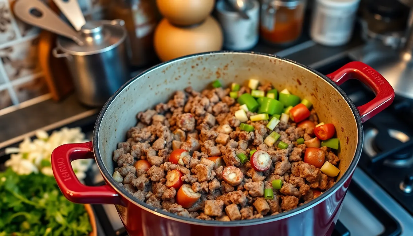 Hearty Sausage and Beef Chili Recipe - Perfect for Cold Weather Comfort Food 4 Hearty Sausage and Beef Chili Recipe - Perfect for Cold Weather Comfort Food 3