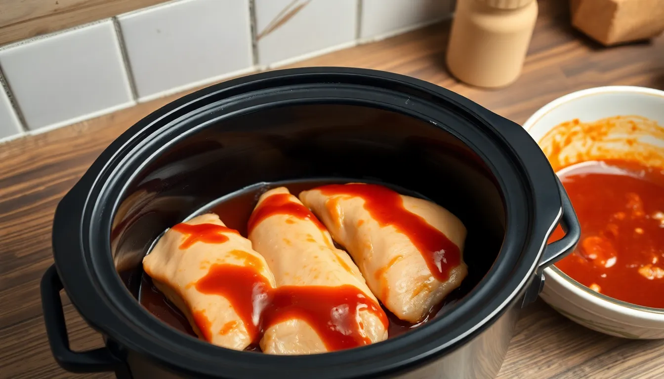 Easy Crockpot BBQ Chicken Recipe (Tender & Juicy in 6 Hours!) 4 Easy Crockpot BBQ Chicken Recipe (Tender & Juicy in 6 Hours!) 3