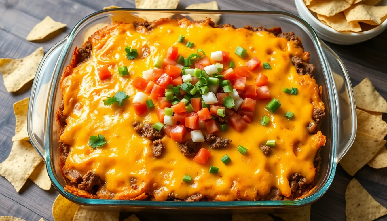 Easy Beef Nacho Casserole Recipe - Perfect for Game Day & Family Dinners 4 Easy Beef Nacho Casserole Recipe - Perfect for Game Day & Family Dinners 3