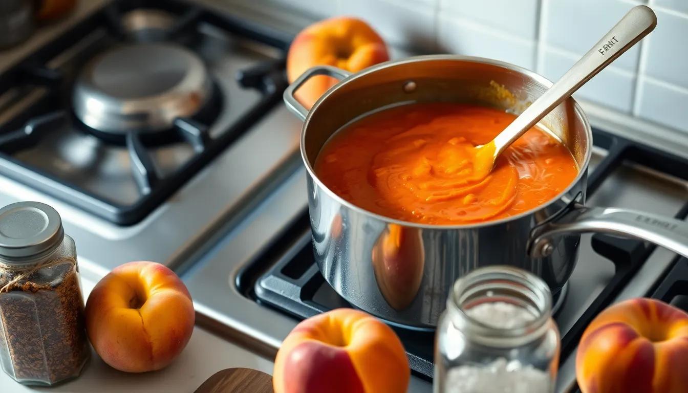 Easy Peach Barbecue Sauce Recipe: Sweet & Smoky Homemade BBQ Sauce 4 Easy Peach Barbecue Sauce Recipe: Sweet & Smoky Homemade BBQ Sauce 3