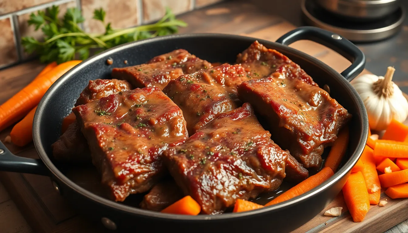 Perfect Crock Pot Short Beef Ribs Recipe: Fall-Off-The-Bone Tender in 8 Hours 4 Perfect Crock Pot Short Beef Ribs Recipe: Fall-Off-The-Bone Tender in 8 Hours 3