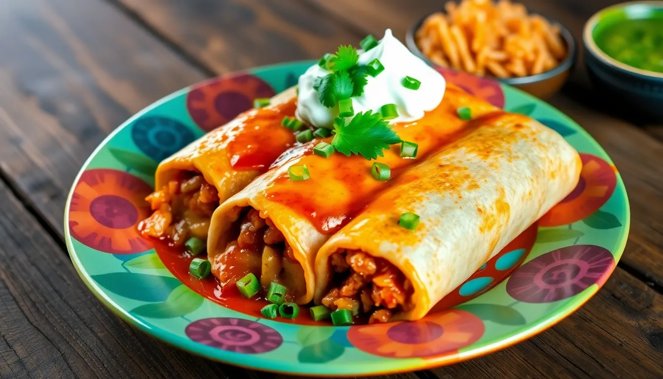 Easy Wet Burrito Recipe with Ground Beef - Smothered in Enchilada Sauce 6 Easy Wet Burrito Recipe with Ground Beef - Smothered in Enchilada Sauce 5