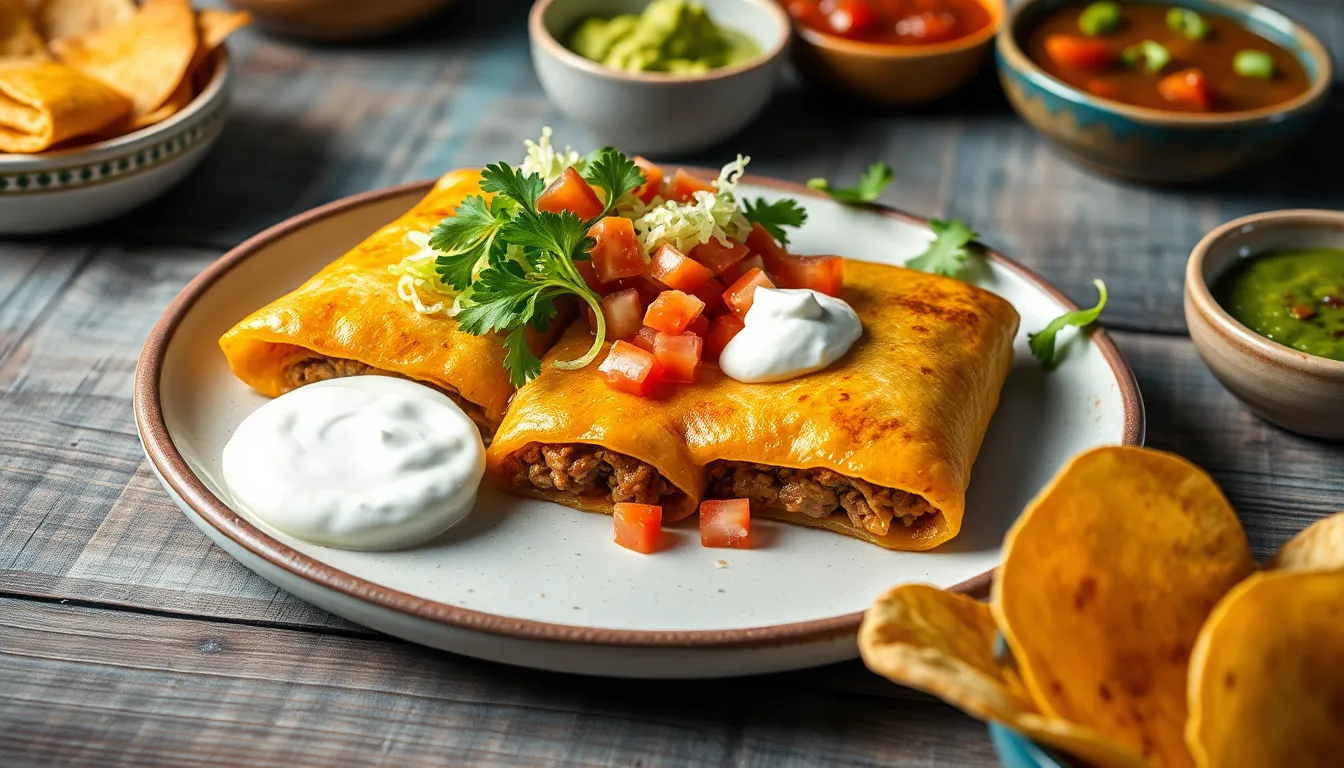 Crispy Beef and Cheese Chimichanga Recipe - Easy Homemade Mexican Favorite 5