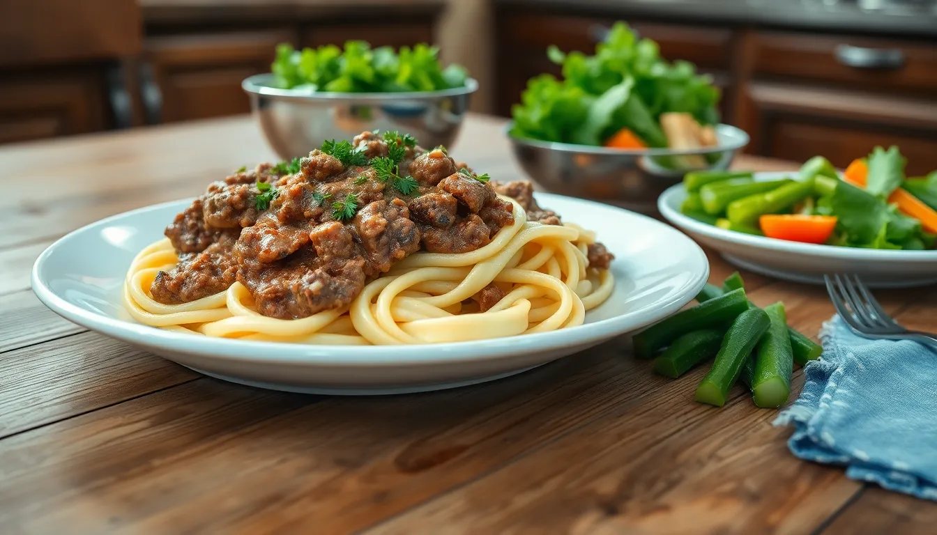 Easy Ground Beef Stroganoff Recipe - Ready in 30 Minutes 6 Easy Ground Beef Stroganoff Recipe - Ready in 30 Minutes 5