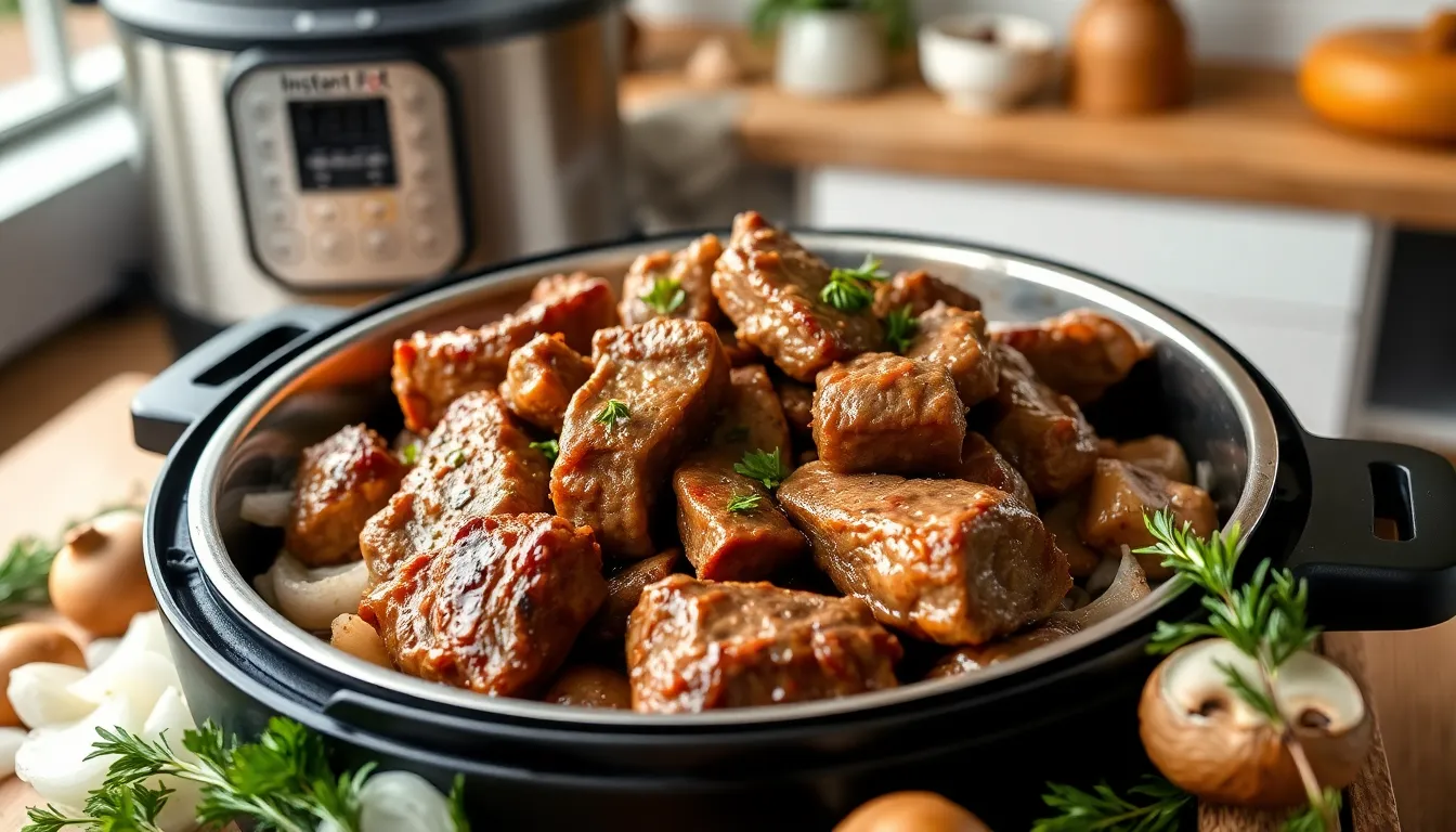 Easy Instant Pot Beef Tips Recipe: Tender & Flavorful in Under 1 Hour 6 Easy Instant Pot Beef Tips Recipe: Tender & Flavorful in Under 1 Hour 5