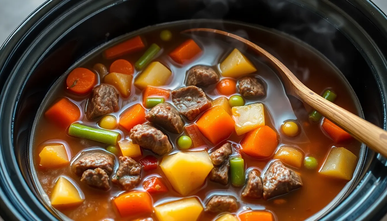 Easy Crockpot Beef Vegetable Soup Recipe - Perfect Set-and-Forget Dinner 5