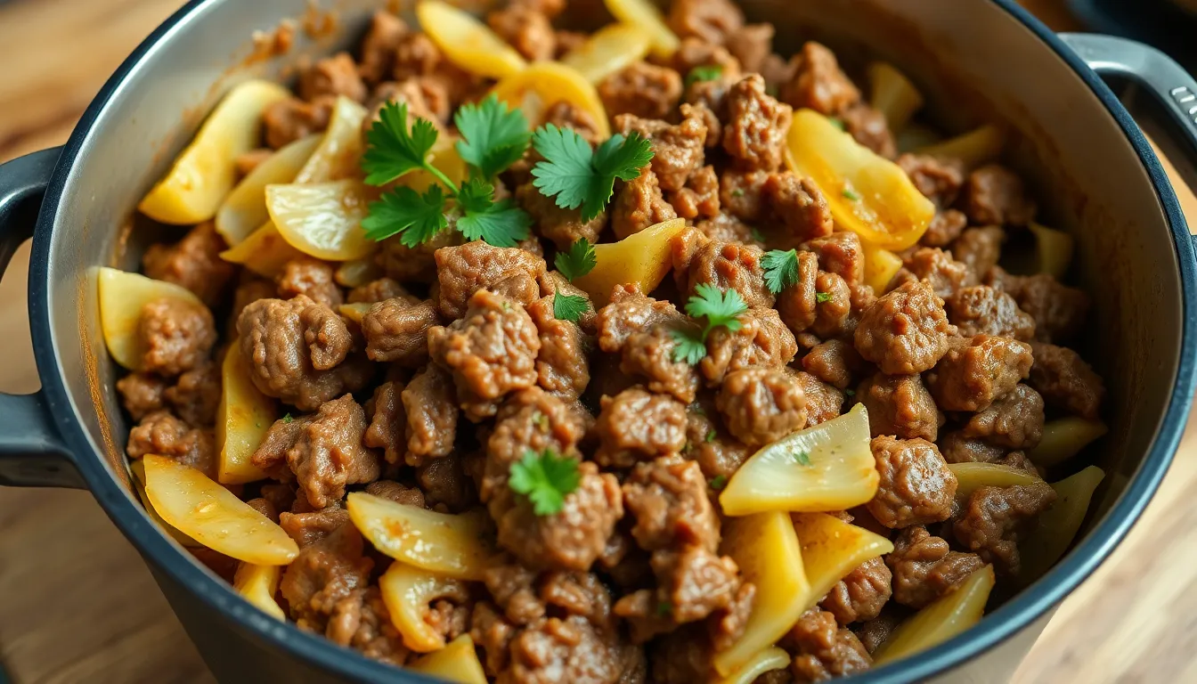Easy Cabbage Recipe with Ground Beef - One-Pot Comfort Food in 30 Minutes 6 Easy Cabbage Recipe with Ground Beef - One-Pot Comfort Food in 30 Minutes 5