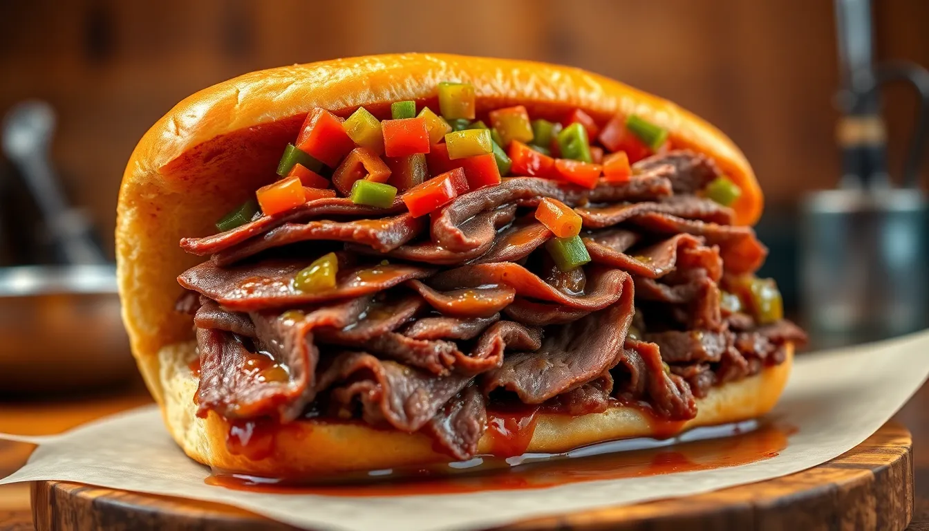 Authentic Chicago Italian Beef Recipe: Make the Iconic Sandwich at Home 6 Authentic Chicago Italian Beef Recipe: Make the Iconic Sandwich at Home 5