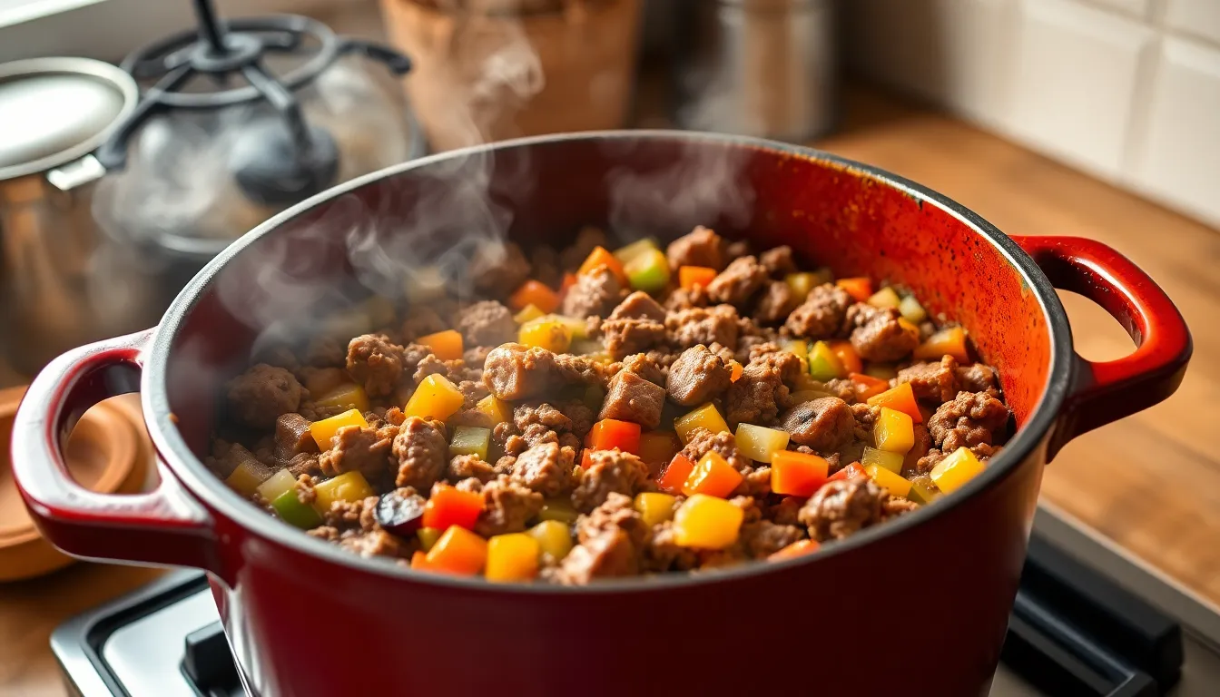Hearty Sausage and Beef Chili Recipe - Perfect for Cold Weather Comfort Food 6 Hearty Sausage and Beef Chili Recipe - Perfect for Cold Weather Comfort Food 5