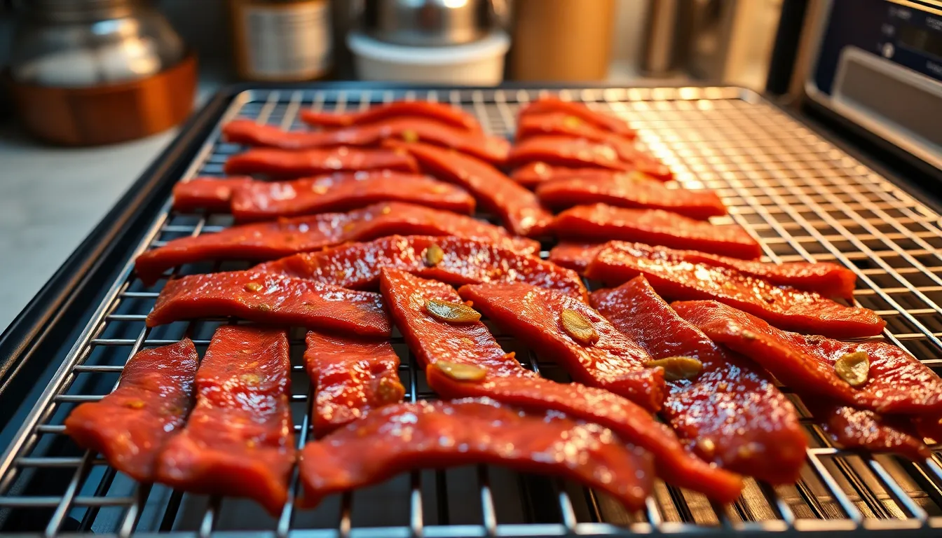 Easy Dill Pickle Beef Jerky Recipe: Tangy Homemade Snack in 8 Hours 6 Easy Dill Pickle Beef Jerky Recipe: Tangy Homemade Snack in 8 Hours 5