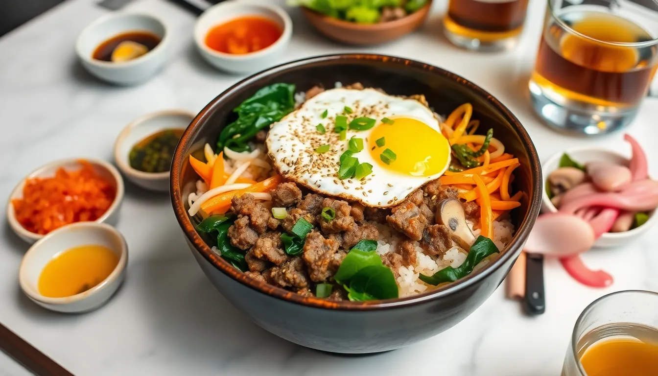 Easy Ground Beef Bibimbap Recipe - Korean Comfort Food in 30 Minutes 6 Easy Ground Beef Bibimbap Recipe - Korean Comfort Food in 30 Minutes 5