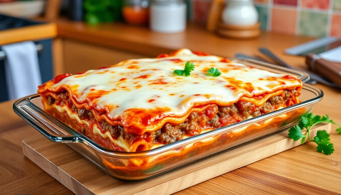 Ultimate Lasagna Recipe with Sausage and Beef (Easy Homemade Italian Classic!) 6 Ultimate Lasagna Recipe with Sausage and Beef (Easy Homemade Italian Classic!) 5