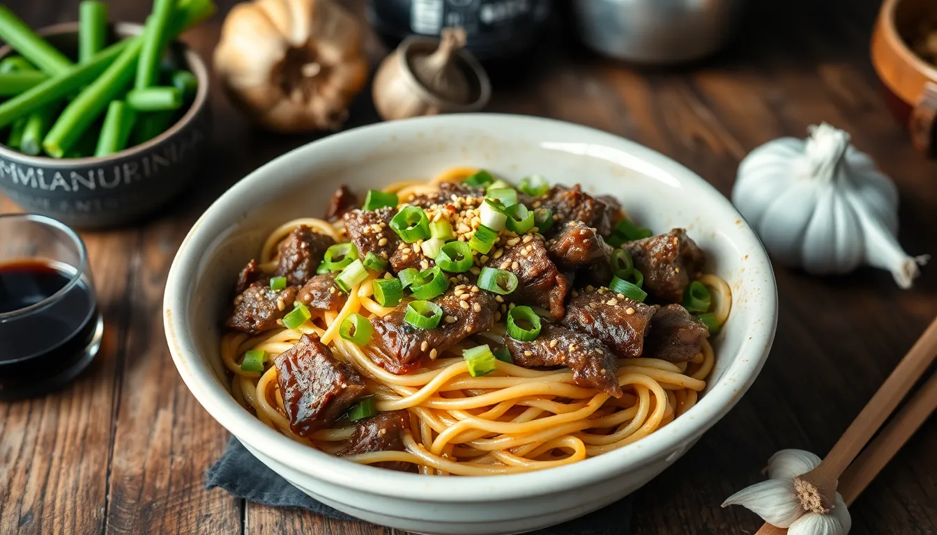 Easy 30-Minute Mongolian Beef Noodles Recipe (Restaurant-Style at Home!) 6 Easy 30-Minute Mongolian Beef Noodles Recipe (Restaurant-Style at Home!) 5