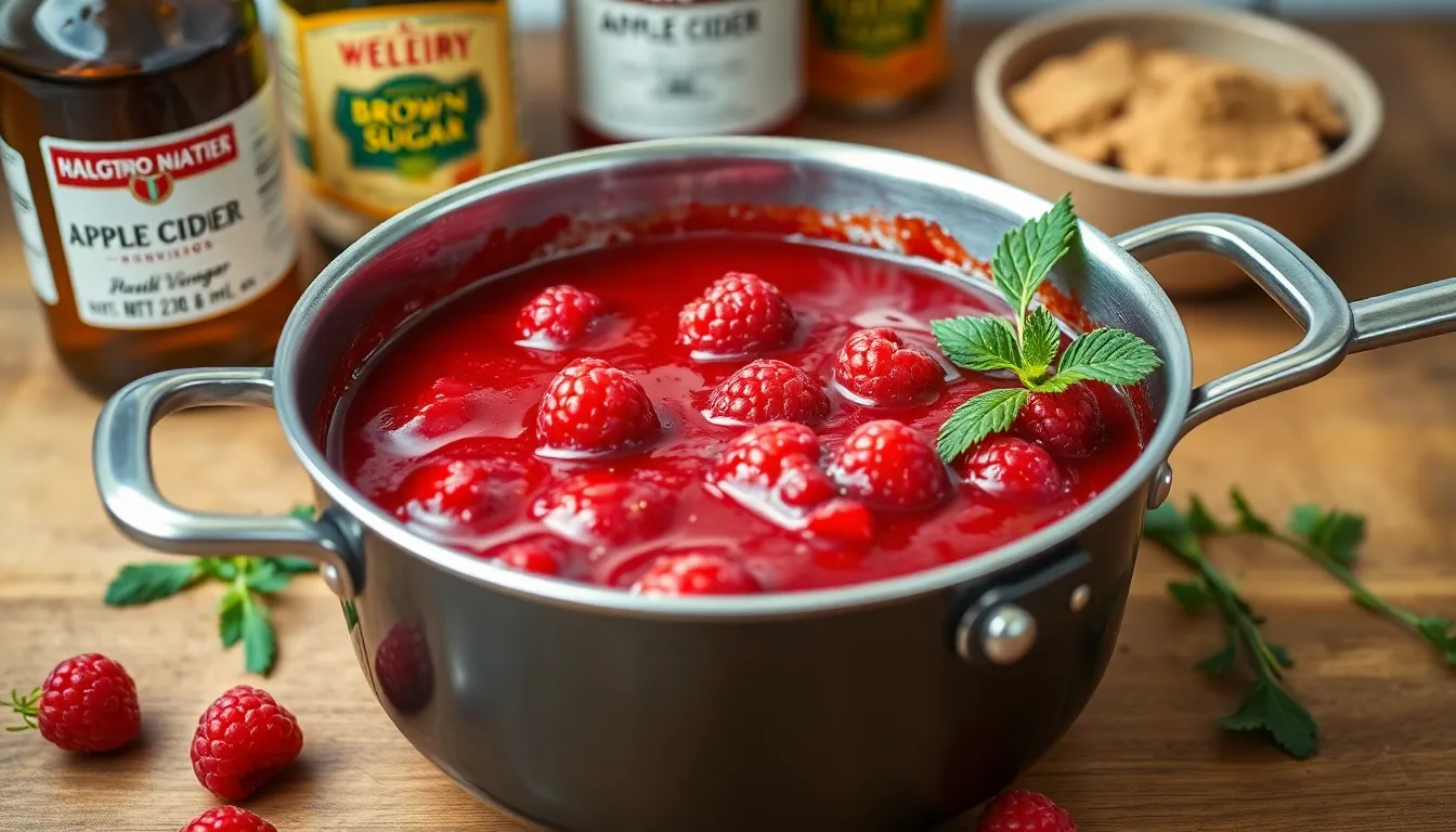 Easy Raspberry BBQ Sauce Recipe - Sweet & Tangy Homemade Grilling Sauce 5
