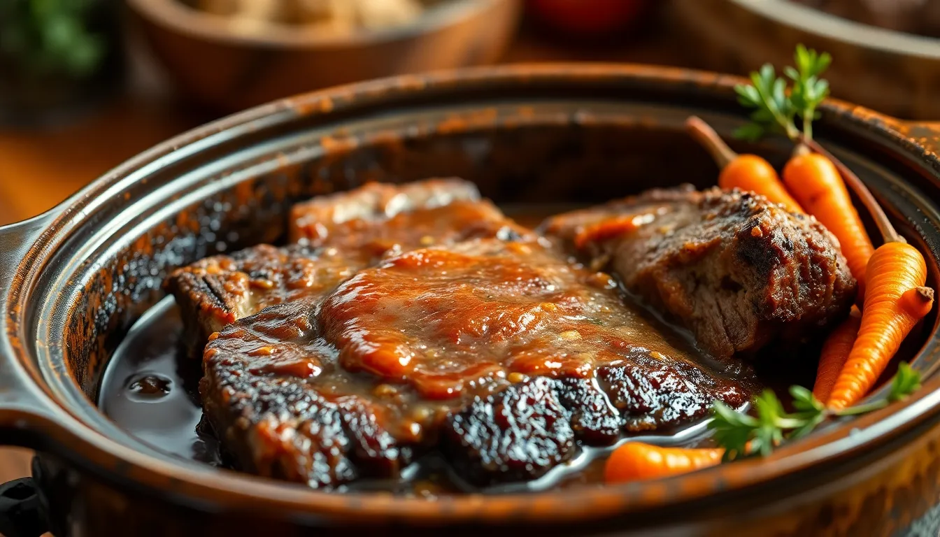 Perfect Crock Pot Short Beef Ribs Recipe: Fall-Off-The-Bone Tender in 8 Hours 6 Perfect Crock Pot Short Beef Ribs Recipe: Fall-Off-The-Bone Tender in 8 Hours 5