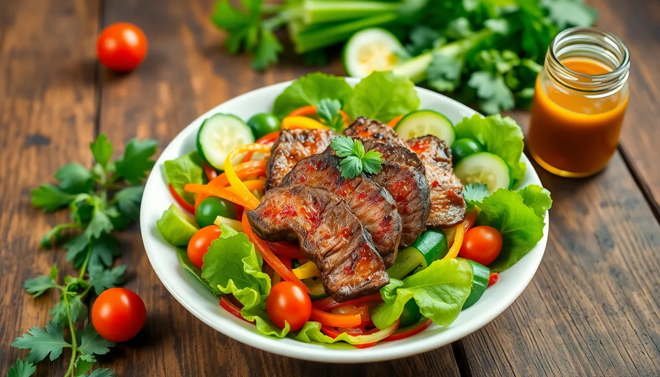 Authentic Thai Beef Salad Recipe (Yam Neua) - Easy 20-Minute Restaurant-Style Dish 8 Authentic Thai Beef Salad Recipe (Yam Neua) - Easy 20-Minute Restaurant-Style Dish 7