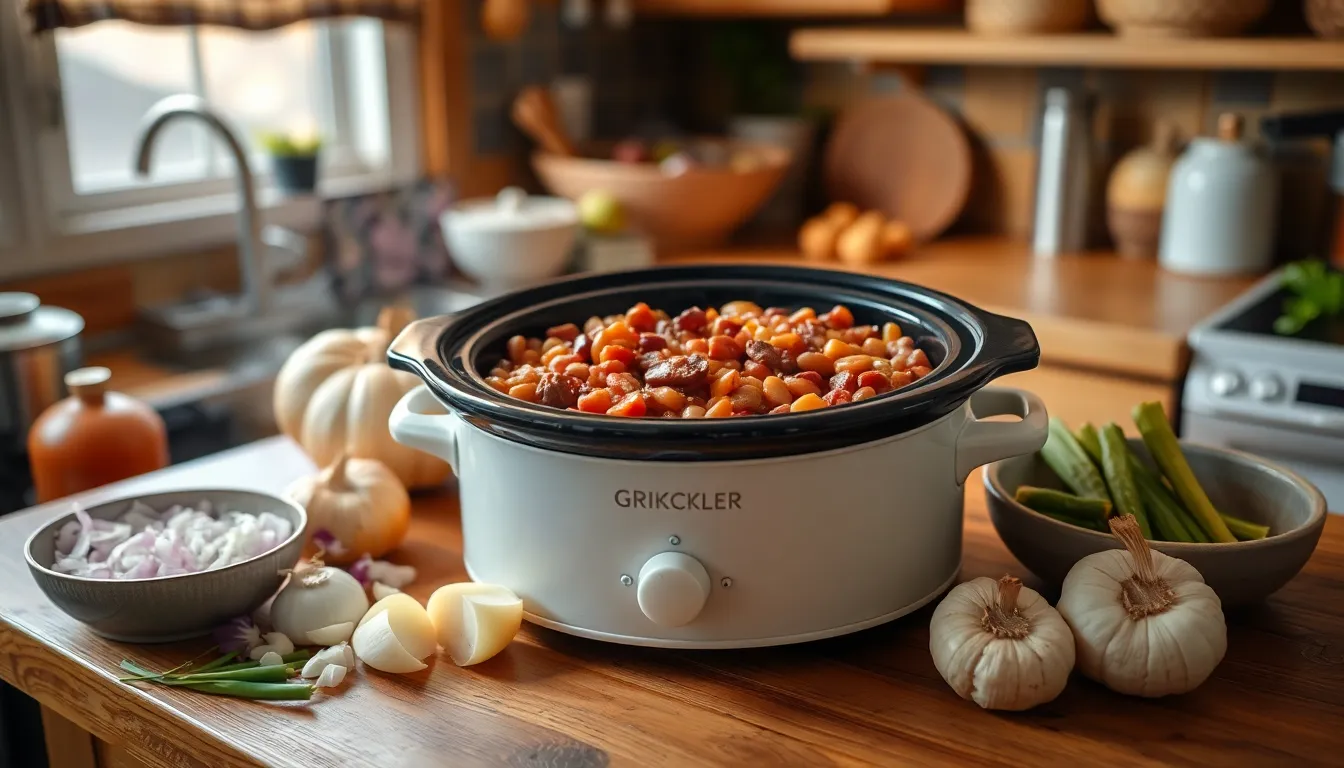 Easy Crockpot Baked Beans with Ground Beef Recipe (One-Pot Comfort Food) 8 Easy Crockpot Baked Beans with Ground Beef Recipe (One-Pot Comfort Food) 7