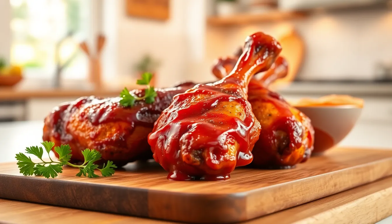 Easy Oven BBQ Drumsticks Recipe - Juicy & Crispy in 45 Minutes 8 Easy Oven BBQ Drumsticks Recipe - Juicy & Crispy in 45 Minutes 7
