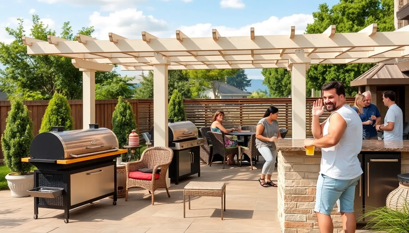 25 Creative Outdoor BBQ Smoker Area Ideas to Transform Your Backyard 8 25 Creative Outdoor BBQ Smoker Area Ideas to Transform Your Backyard 7