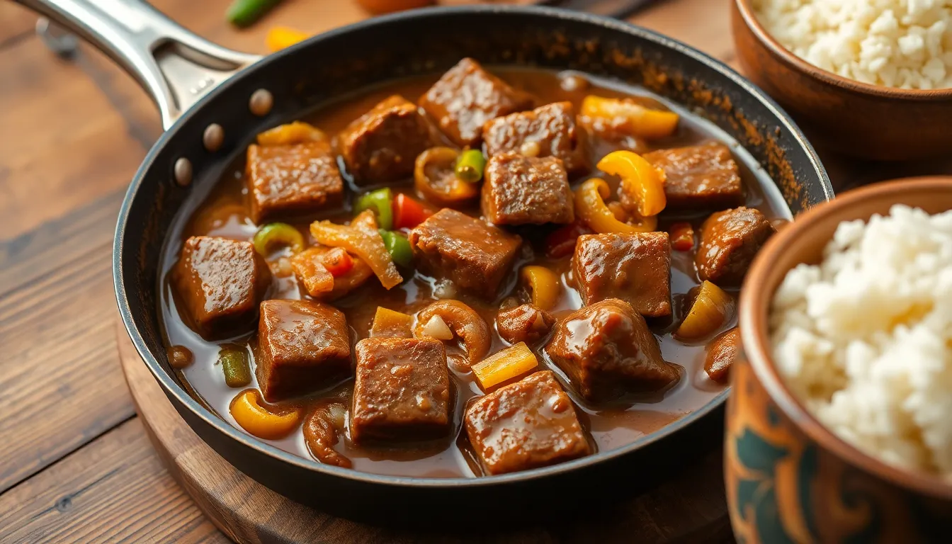 Easy Beef Tips and Rice Recipe: Tender, Flavorful One-Pot Comfort Food 8 Easy Beef Tips and Rice Recipe: Tender, Flavorful One-Pot Comfort Food 7