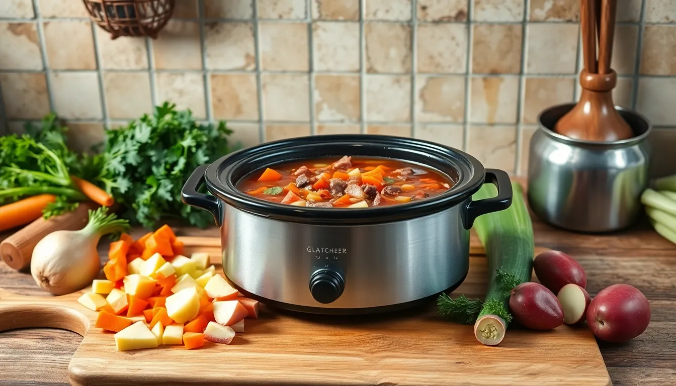 Easy Crockpot Beef Vegetable Soup Recipe - Perfect Set-and-Forget Dinner 7