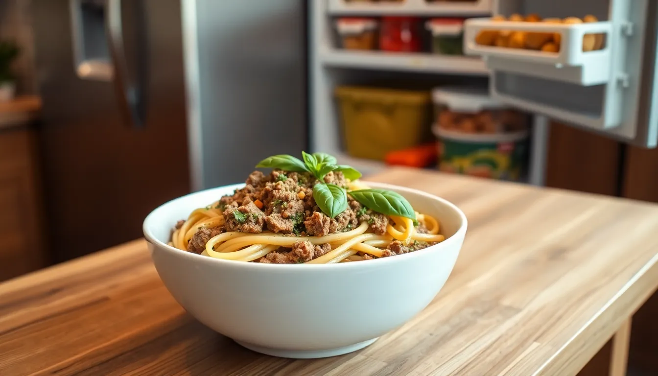 Easy Ground Beef and Pesto Recipe - Ready in 20 Minutes 8 Easy Ground Beef and Pesto Recipe - Ready in 20 Minutes 7