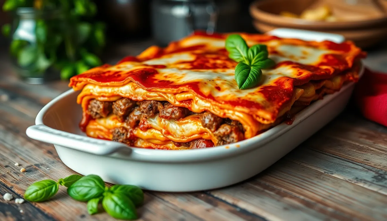 Ultimate Lasagna Recipe with Sausage and Beef (Easy Homemade Italian Classic!) 8 Ultimate Lasagna Recipe with Sausage and Beef (Easy Homemade Italian Classic!) 7
