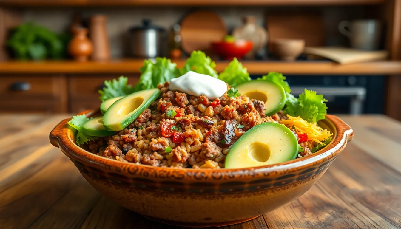 Easy Mexican Rice Bowl Recipe with Ground Beef (Ready in 30 Minutes!) 8 Easy Mexican Rice Bowl Recipe with Ground Beef (Ready in 30 Minutes!) 7