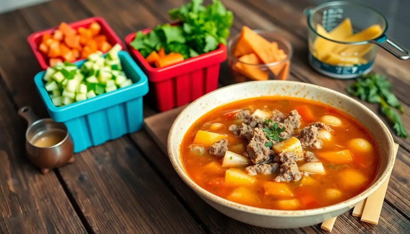 Hearty Minestrone Soup Recipe with Ground Beef - Easy One-Pot Italian Comfort Food 7