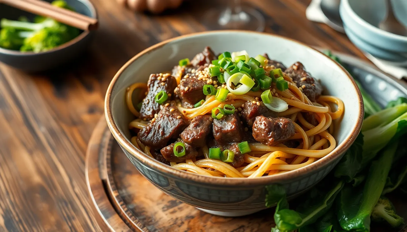 Easy 30-Minute Mongolian Beef Noodles Recipe (Restaurant-Style at Home!) 8 Easy 30-Minute Mongolian Beef Noodles Recipe (Restaurant-Style at Home!) 7