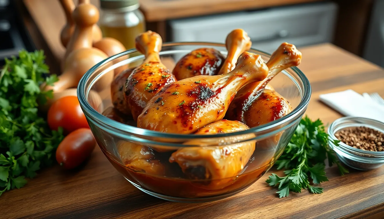 Easy Oven BBQ Drumsticks Recipe - Juicy & Crispy in 45 Minutes 10 Easy Oven BBQ Drumsticks Recipe - Juicy & Crispy in 45 Minutes 9