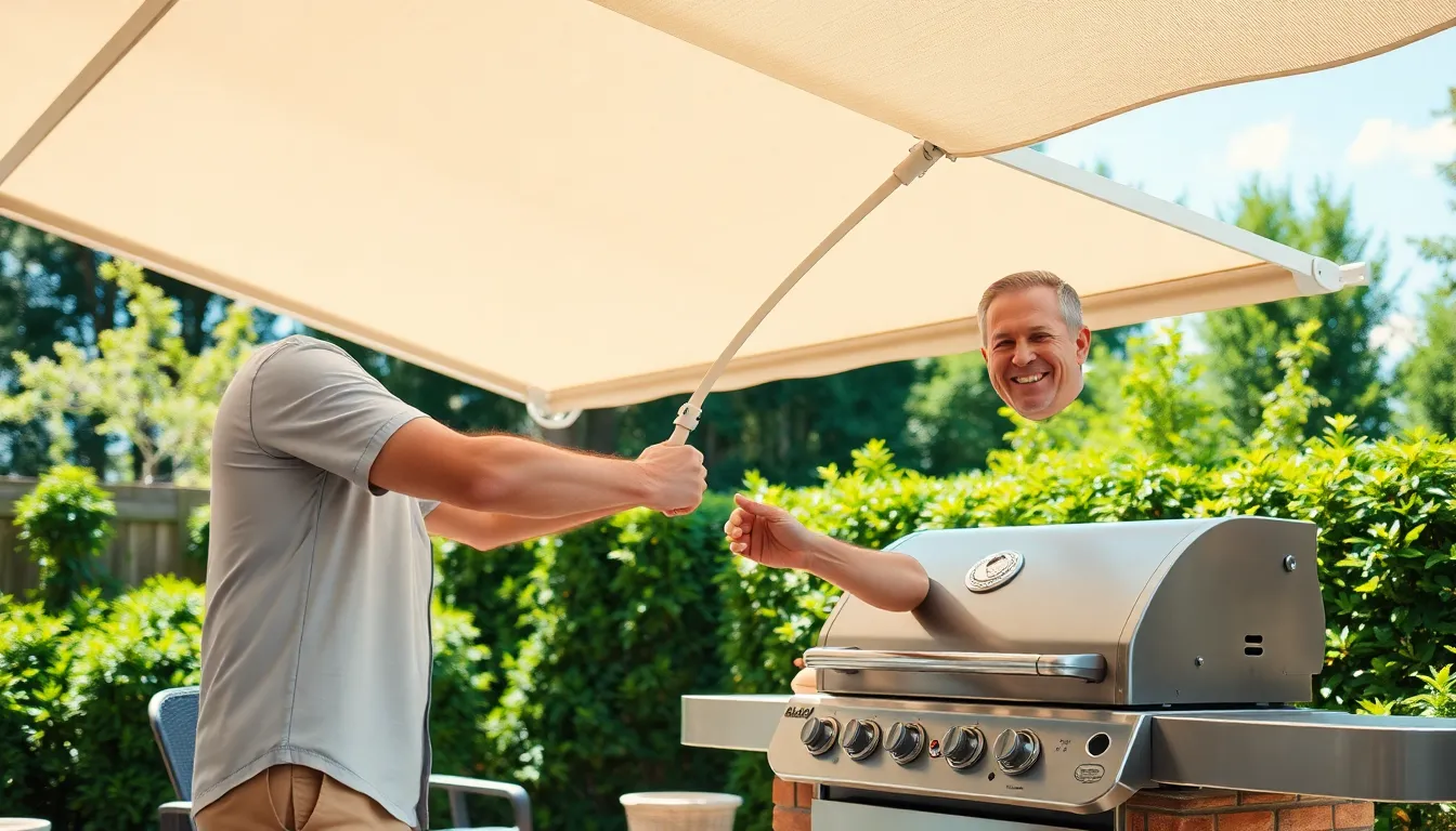 15 DIY BBQ Shelter Ideas That'll Transform Your Backyard Grilling Game 10 15 DIY BBQ Shelter Ideas That'll Transform Your Backyard Grilling Game 9