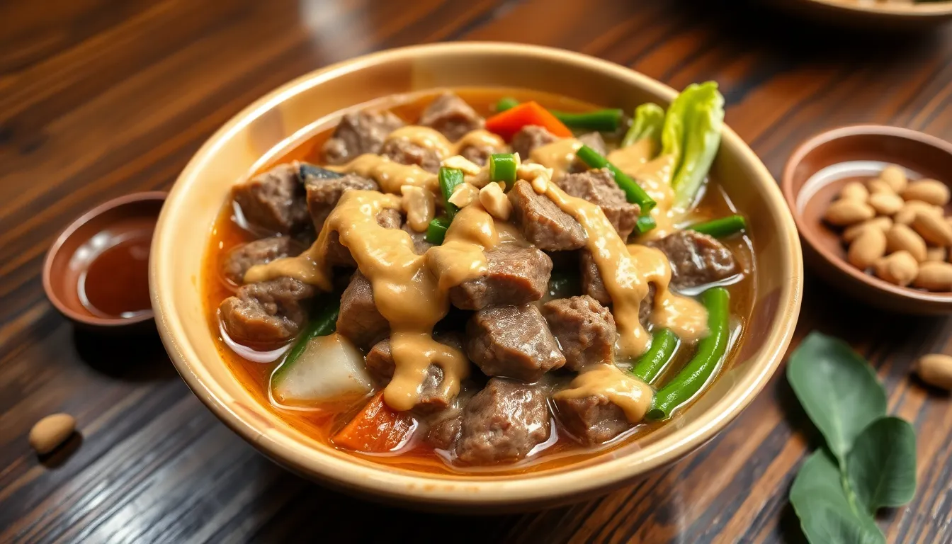 Authentic Beef Kare Kare Recipe: Filipino Peanut Stew Made Easy at Home 10 Authentic Beef Kare Kare Recipe: Filipino Peanut Stew Made Easy at Home 9