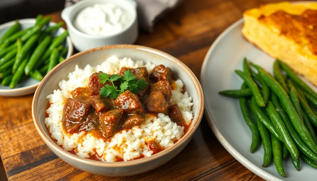 Easy Beef Tips and Rice Recipe: Tender, Flavorful One-Pot Comfort Food 10 Easy Beef Tips and Rice Recipe: Tender, Flavorful One-Pot Comfort Food 9