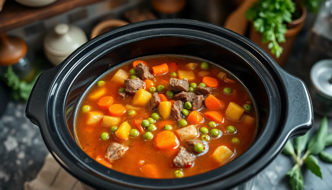 Easy Crockpot Beef Vegetable Soup Recipe - Perfect Set-and-Forget Dinner 9
