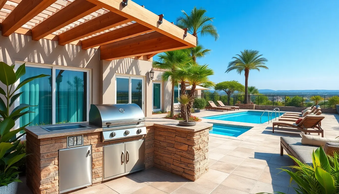 25 Pool and BBQ Area Ideas to Transform Your Backyard Into Summer Paradise 10 25 Pool and BBQ Area Ideas to Transform Your Backyard Into Summer Paradise 9