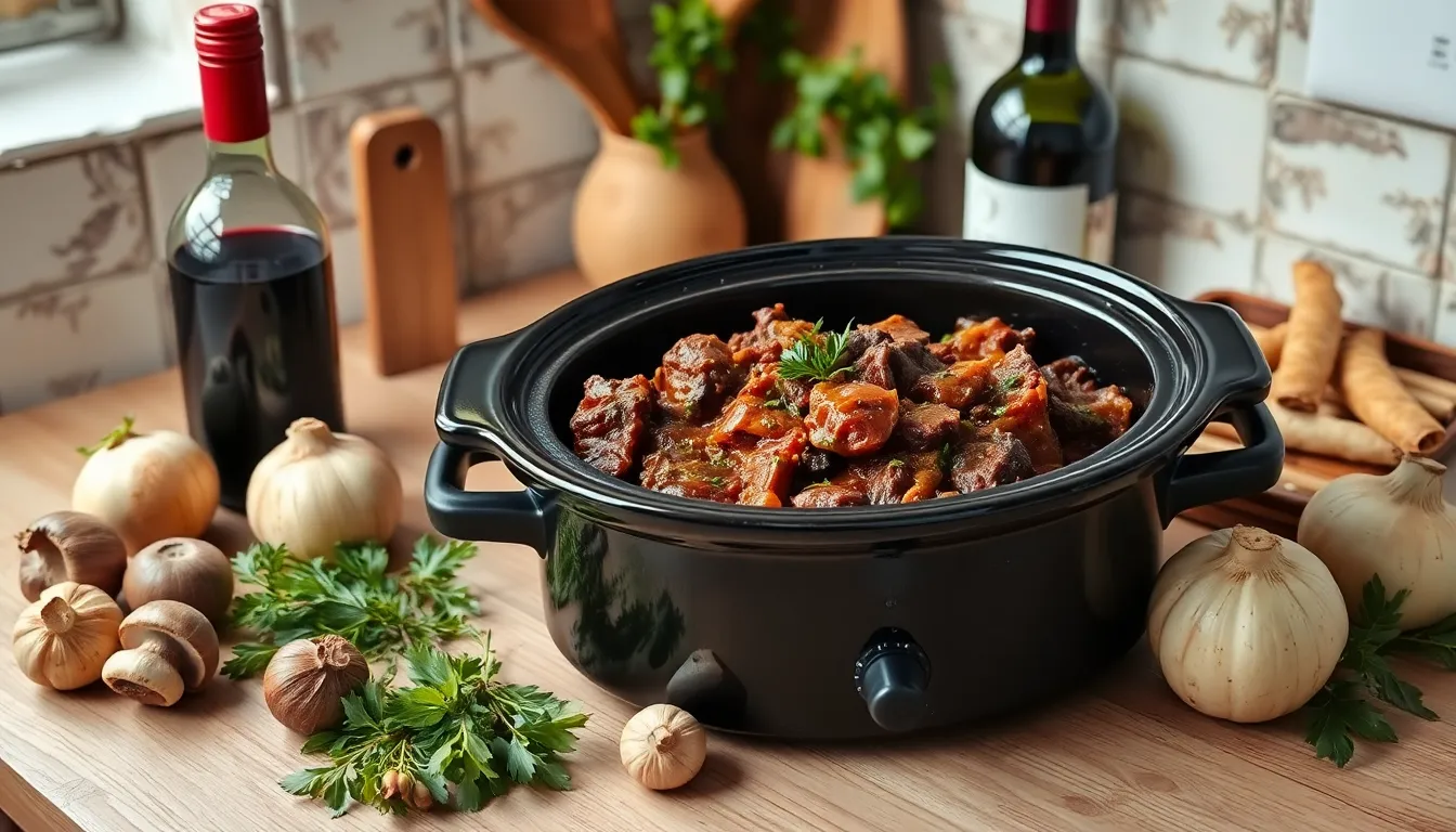 Easy Slow Cooker Beef Bourguignon Recipe - Perfect for Busy Weeknights 10 Easy Slow Cooker Beef Bourguignon Recipe - Perfect for Busy Weeknights 9