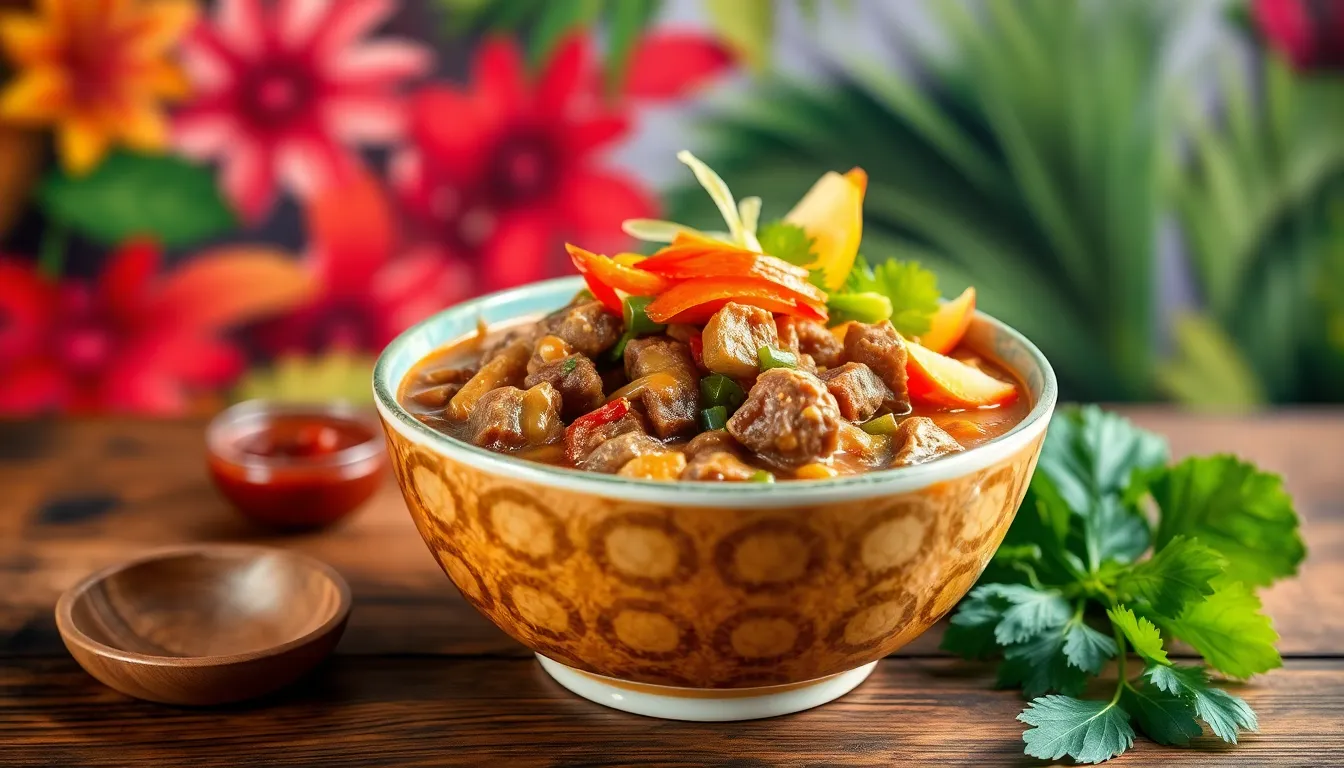 Authentic Beef Kare Kare Recipe: Filipino Peanut Stew Made Easy at Home 12 Authentic Beef Kare Kare Recipe: Filipino Peanut Stew Made Easy at Home 11