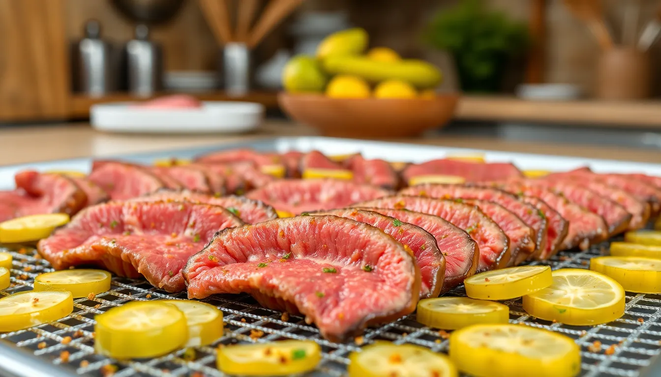 Easy Dill Pickle Beef Jerky Recipe: Tangy Homemade Snack in 8 Hours 12 Easy Dill Pickle Beef Jerky Recipe: Tangy Homemade Snack in 8 Hours 11