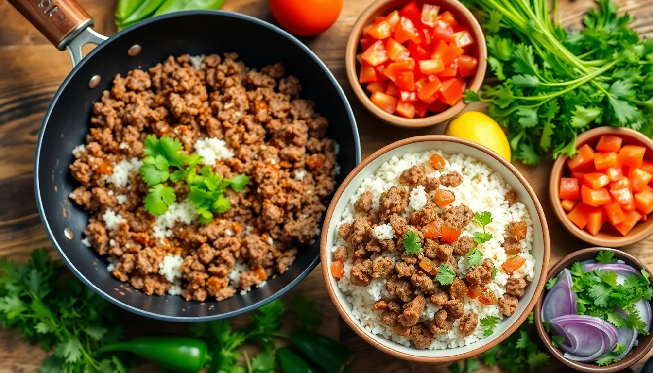 Easy Mexican Rice Bowl Recipe with Ground Beef (Ready in 30 Minutes!) 12 Easy Mexican Rice Bowl Recipe with Ground Beef (Ready in 30 Minutes!) 11