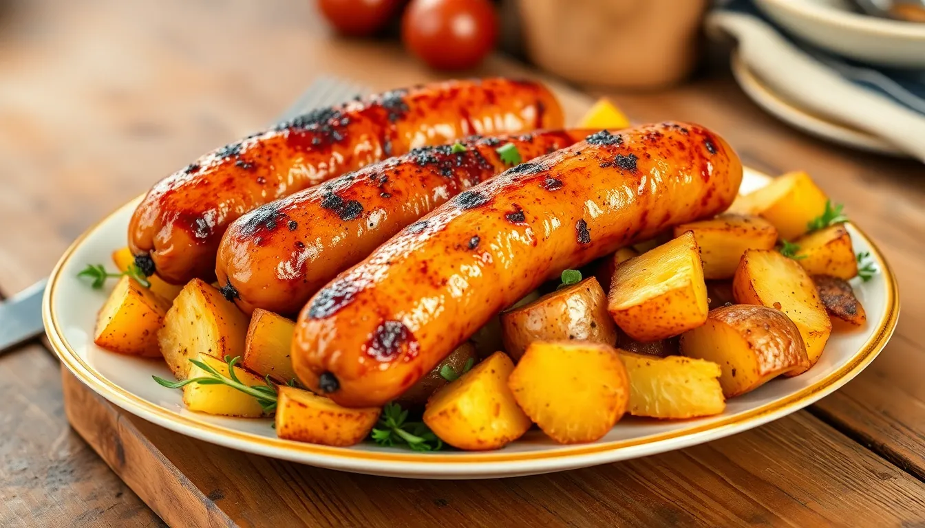 Easy Oven Roasted Smoked Sausage and Potatoes Recipe (30-Minute Sheet Pan Meal) 12 Easy Oven Roasted Smoked Sausage and Potatoes Recipe (30-Minute Sheet Pan Meal) 11