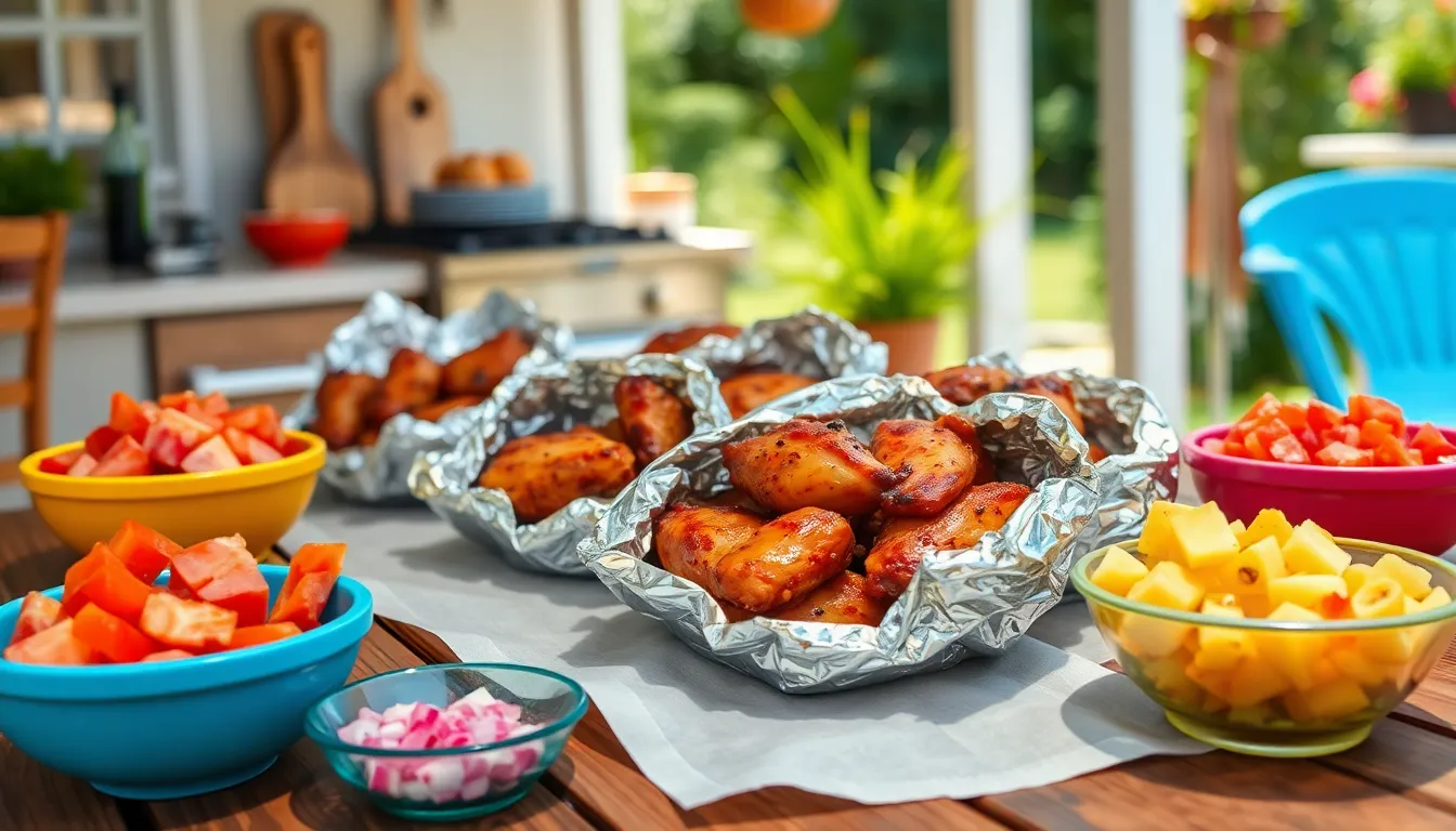 Easy BBQ Chicken Foil Packets for the Grill (30-Minute Recipe!) 14 Easy BBQ Chicken Foil Packets for the Grill (30-Minute Recipe!) 13