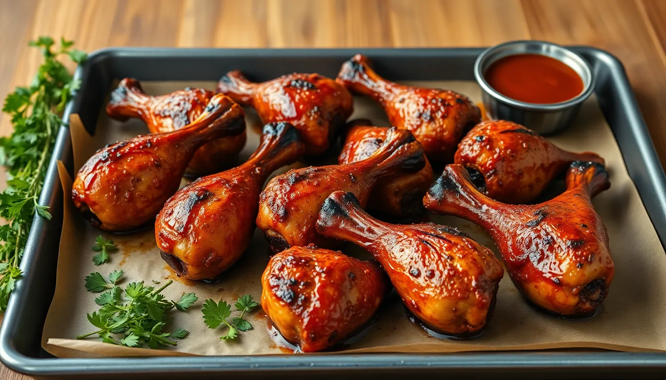 Easy Oven BBQ Drumsticks Recipe - Juicy & Crispy in 45 Minutes 14 Easy Oven BBQ Drumsticks Recipe - Juicy & Crispy in 45 Minutes 13