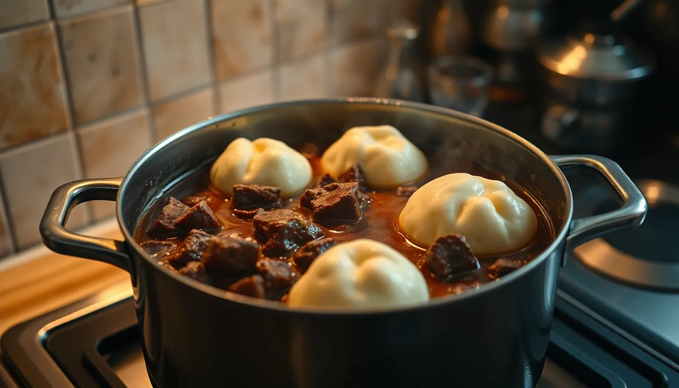 Easy Beef and Dumplings Recipe: One-Pot Comfort Food in 90 Minutes 14 Easy Beef and Dumplings Recipe: One-Pot Comfort Food in 90 Minutes 13