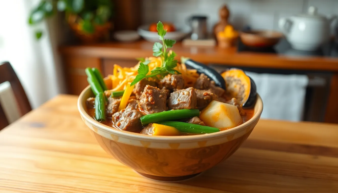 Authentic Beef Kare Kare Recipe: Filipino Peanut Stew Made Easy at Home 14 Authentic Beef Kare Kare Recipe: Filipino Peanut Stew Made Easy at Home 13