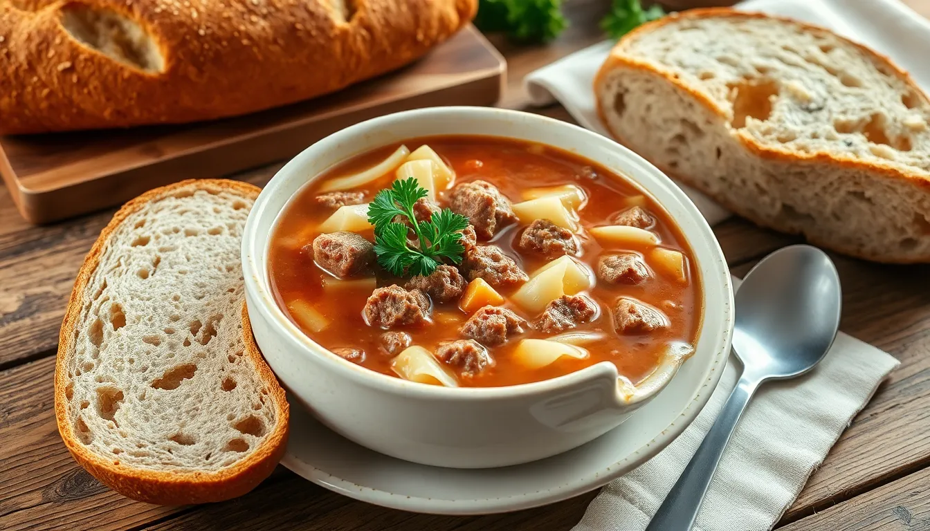 Easy Ground Beef Cabbage Soup Recipe - Ready in 30 Minutes 14 Easy Ground Beef Cabbage Soup Recipe - Ready in 30 Minutes 13
