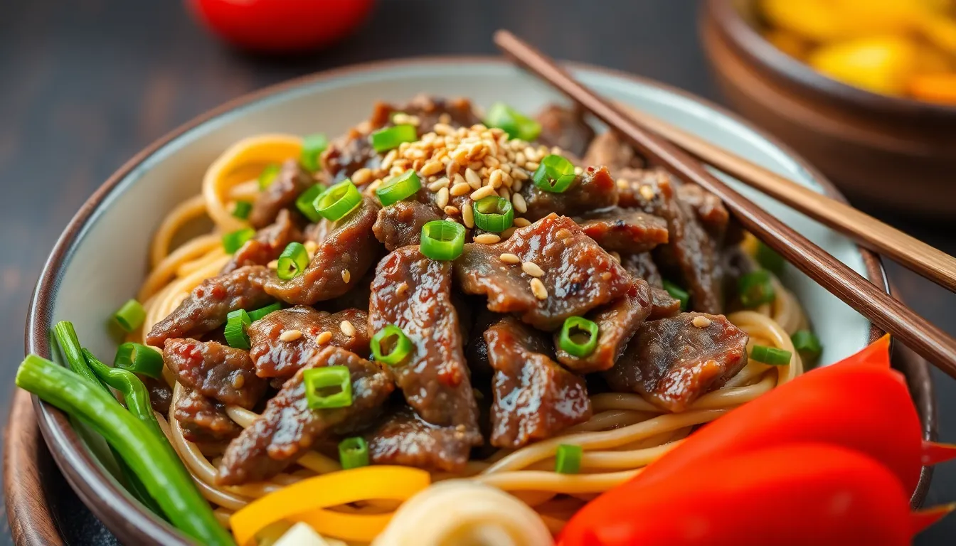 Easy 30-Minute Mongolian Beef Noodles Recipe (Restaurant-Style at Home!) 14 Easy 30-Minute Mongolian Beef Noodles Recipe (Restaurant-Style at Home!) 13