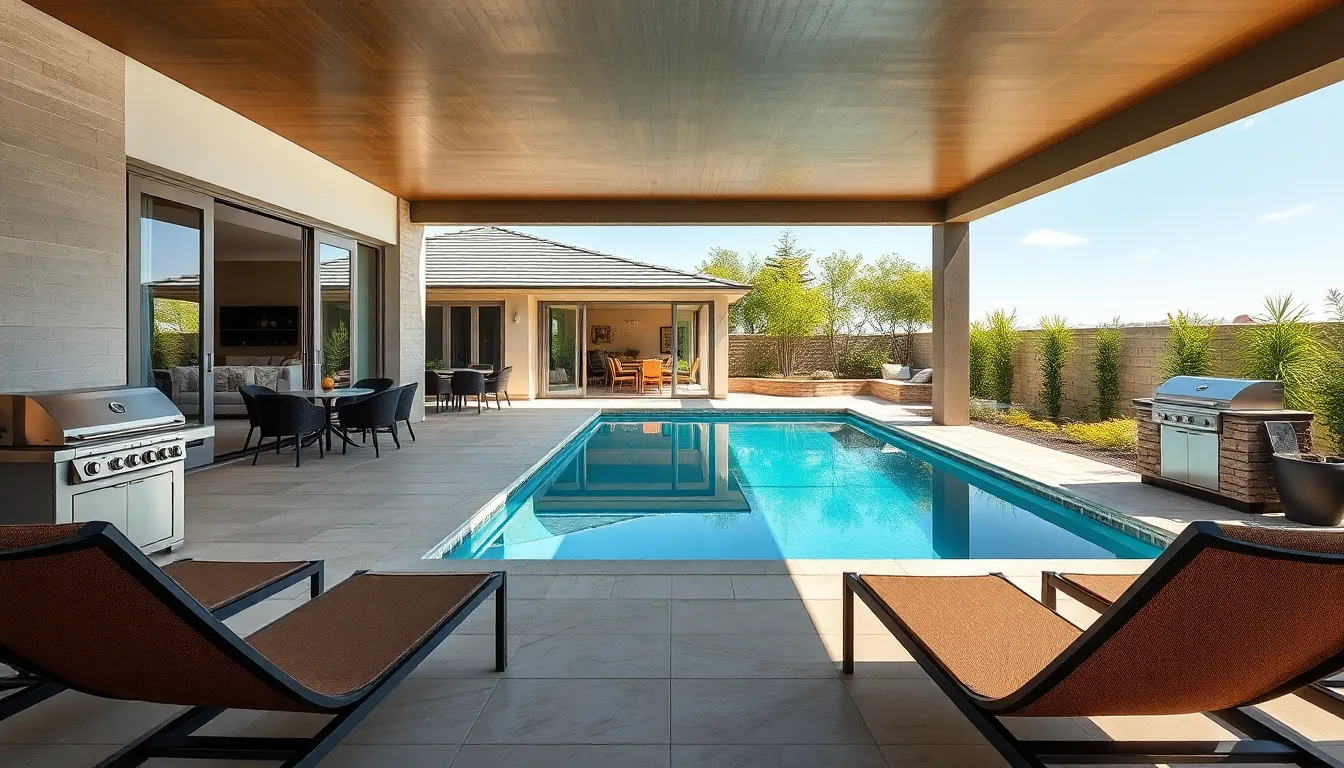 25 Pool and BBQ Area Ideas to Transform Your Backyard Into Summer Paradise 14 25 Pool and BBQ Area Ideas to Transform Your Backyard Into Summer Paradise 13
