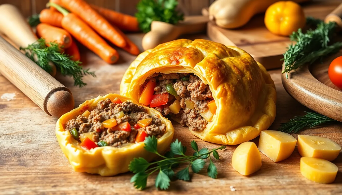 Easy Cornish Pasty Recipe with Ground Beef - Authentic British Comfort Food 15